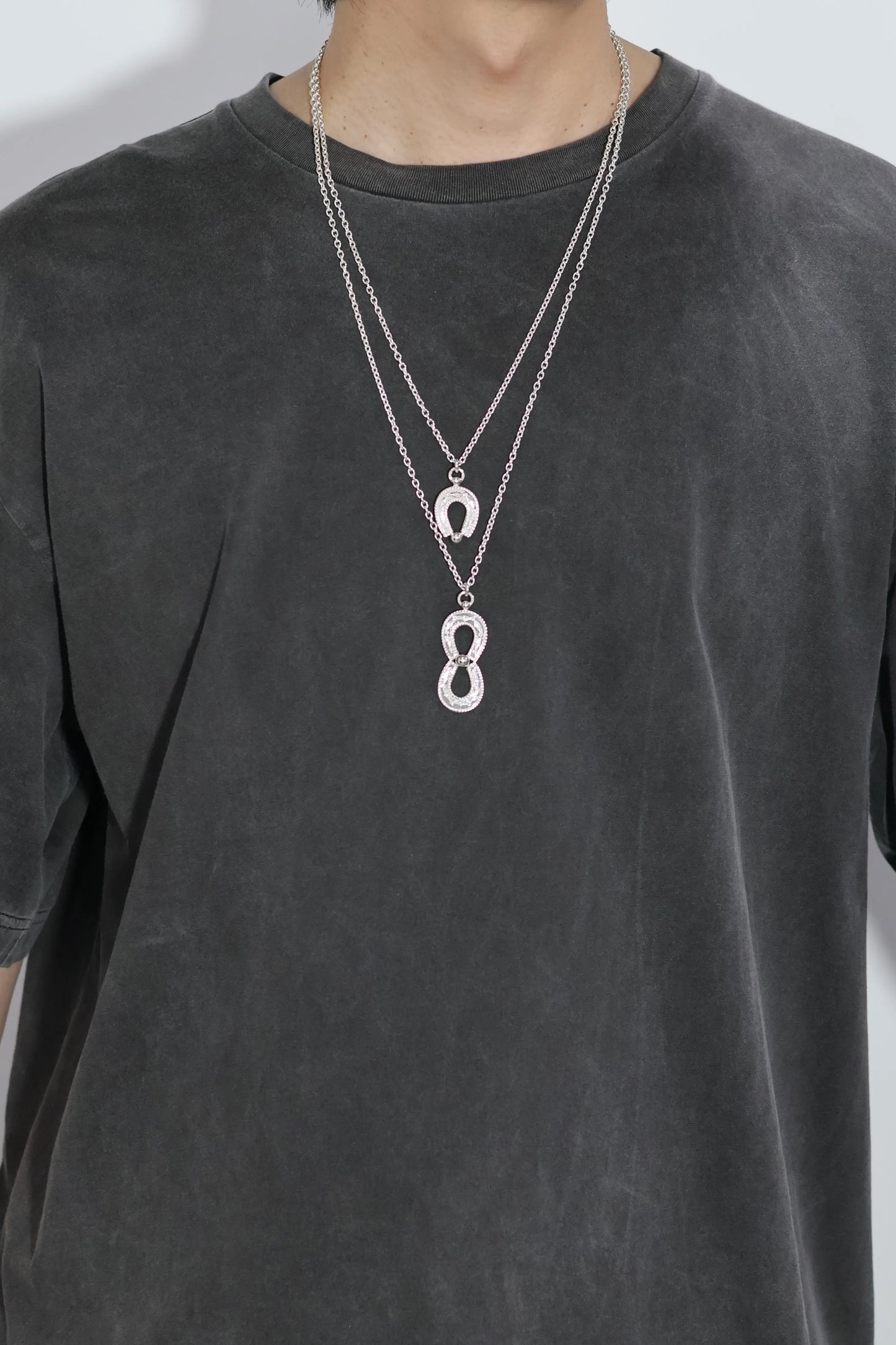 WAKAN SILVER SIMITH - Spirit Horseshoe necklace (double) - C-046