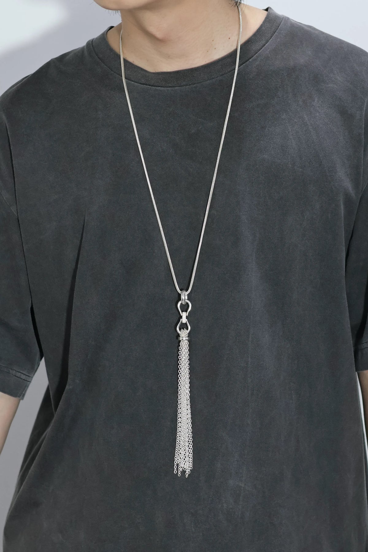 WAKAN SILVER SMITH - Tassel necklace L - C-038