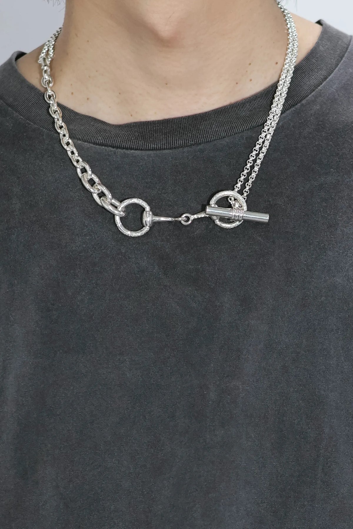 WAKAN SILVER SMITH - Horse bit 3way necklace - C-036