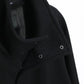 08Sircus - Wool double face rever short coat - BLACK