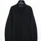 08Sircus - Wool double face rever short coat - BLACK