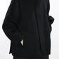 08Sircus - Wool double face rever short coat - BLACK