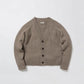 nakedgauge - COMFORT BLEND YARN JAPANESE BAND CARDIGAN - BROWN