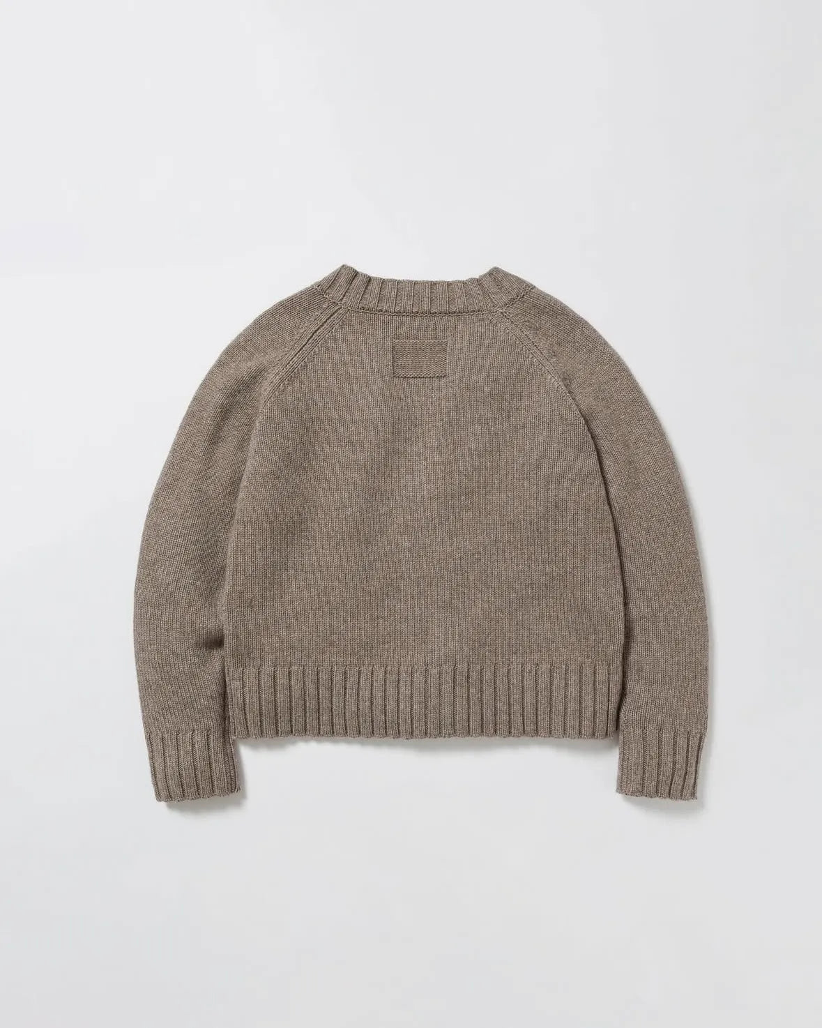 nakedgauge - COMFORT BLEND YARN JAPANESE BAND CARDIGAN - BROWN