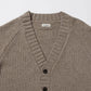 nakedgauge - COMFORT BLEND YARN JAPANESE BAND CARDIGAN - BROWN