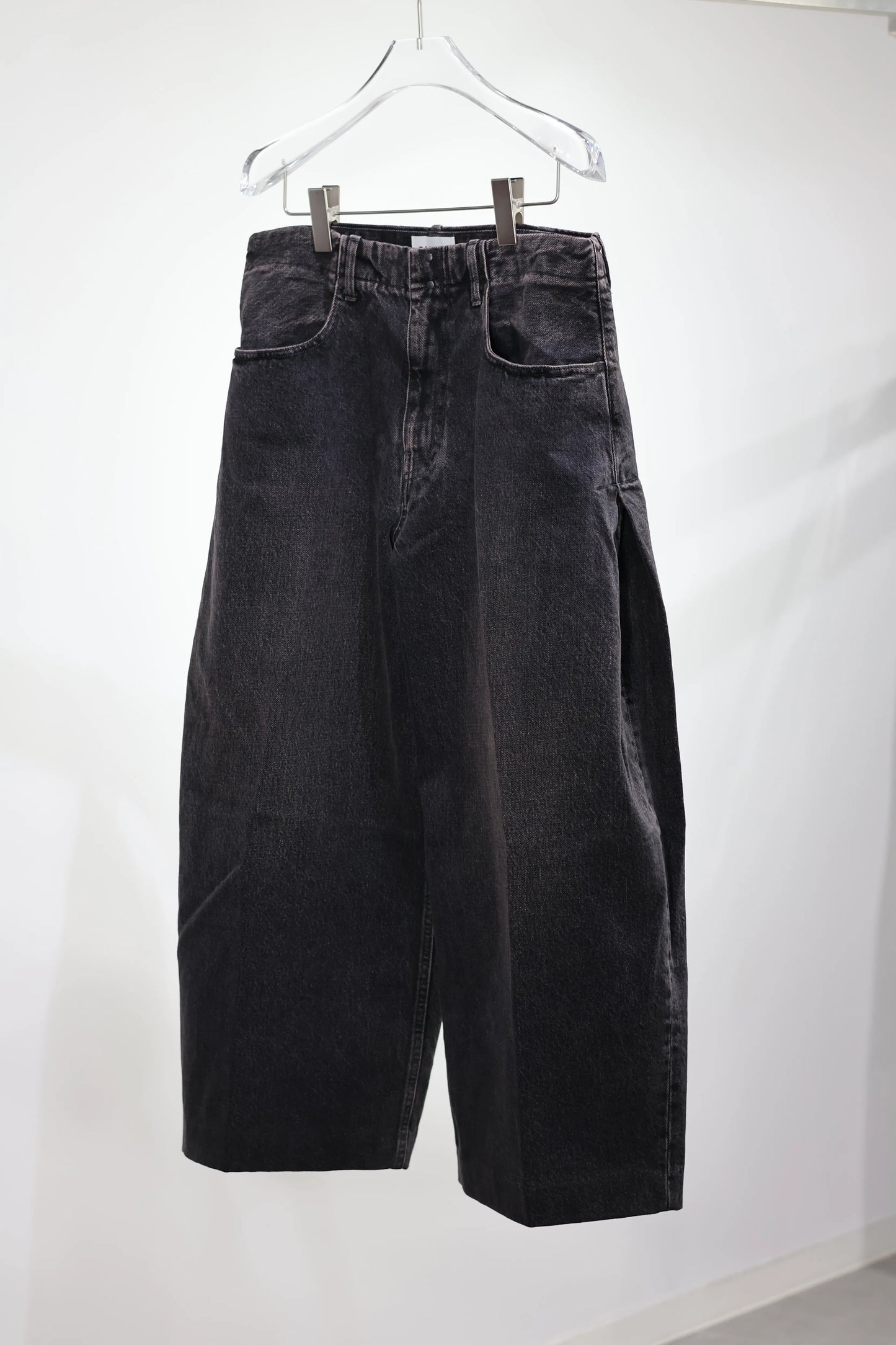 TANAKA - WIDE CROPPED JEANS - PINKY BLACK