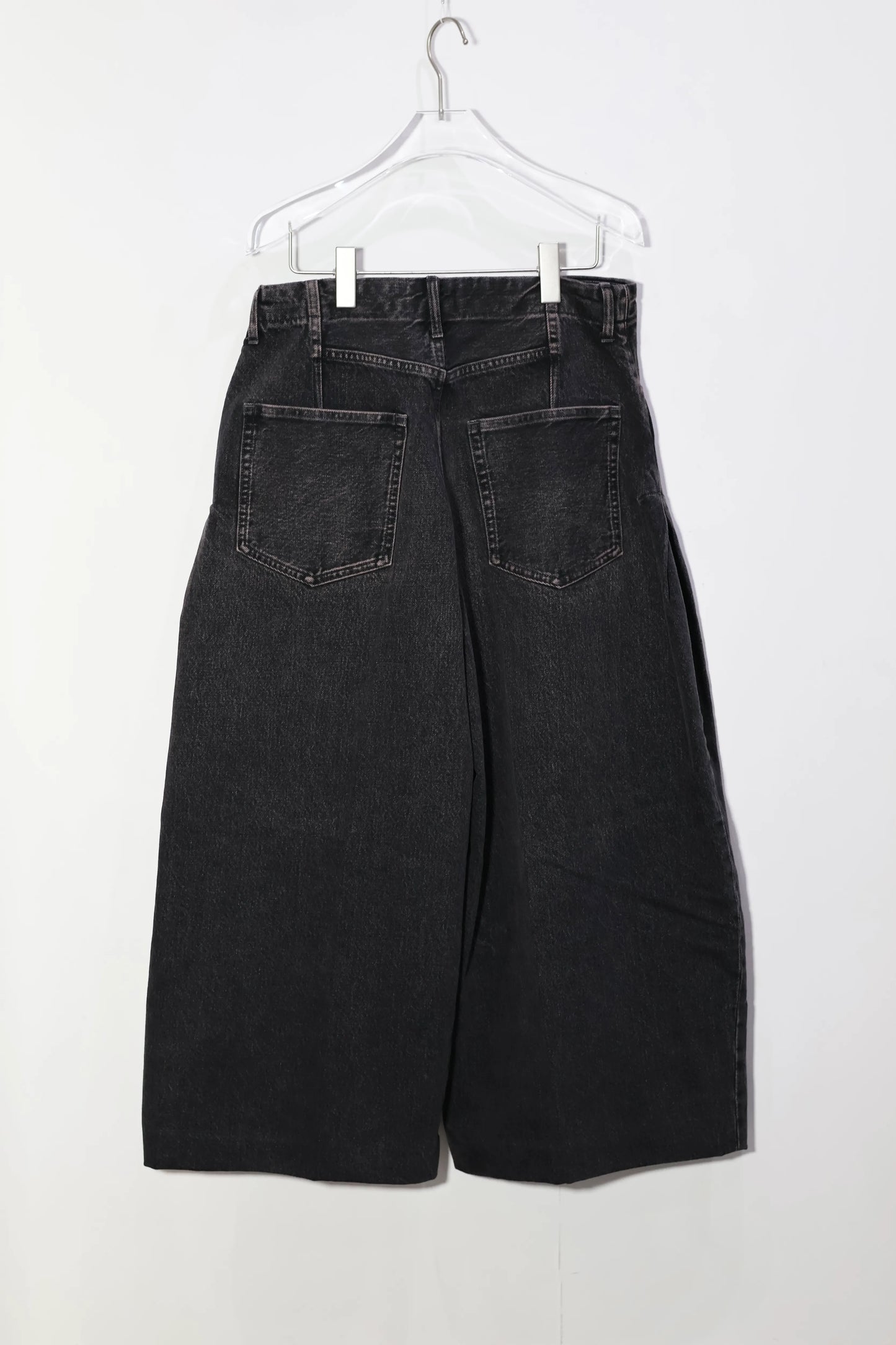 TANAKA - WIDE CROPPED JEANS - PINKY BLACK