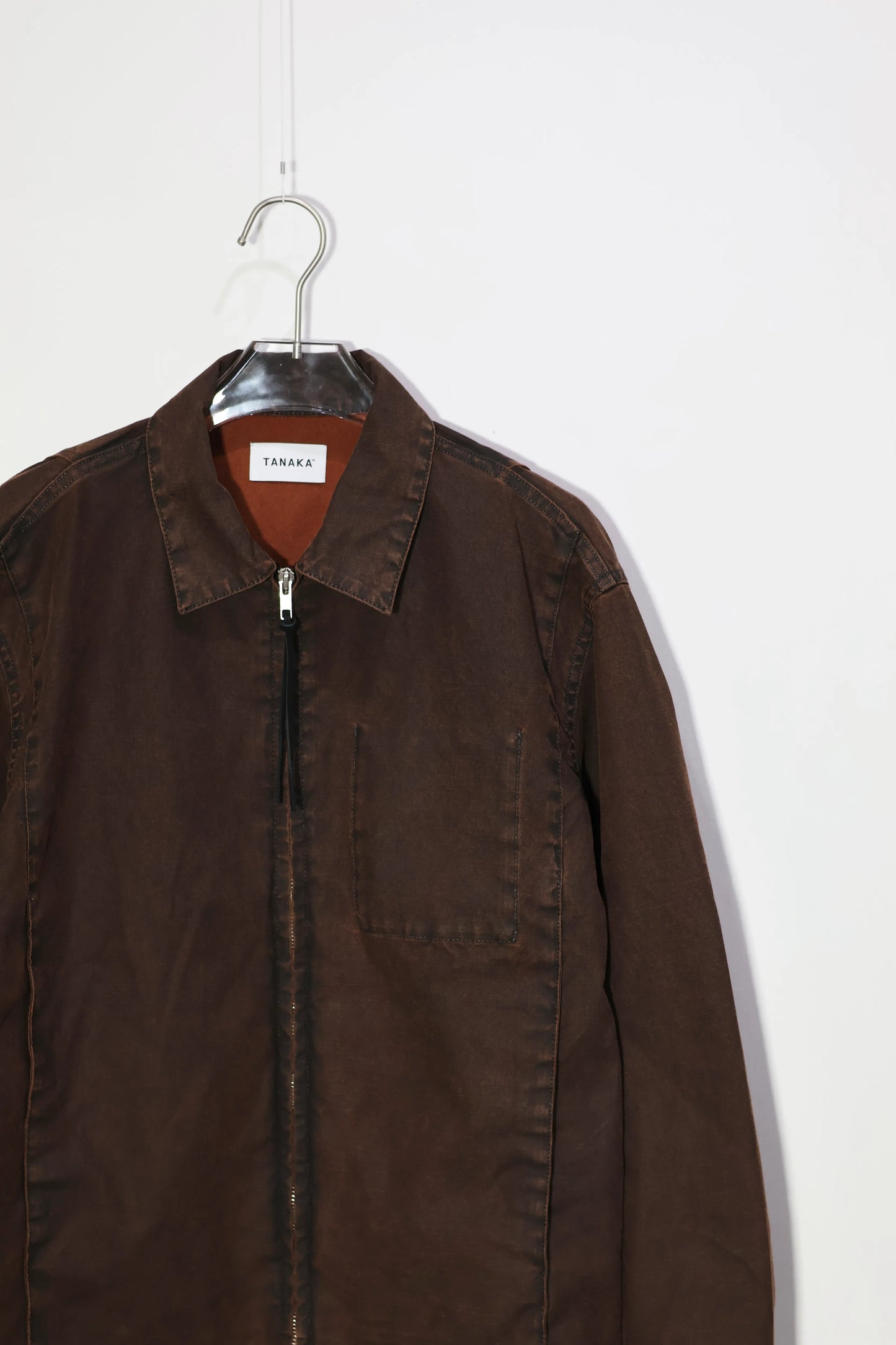 TANAKA - UTILITY JEAN JACKET - BROWN CANVAS