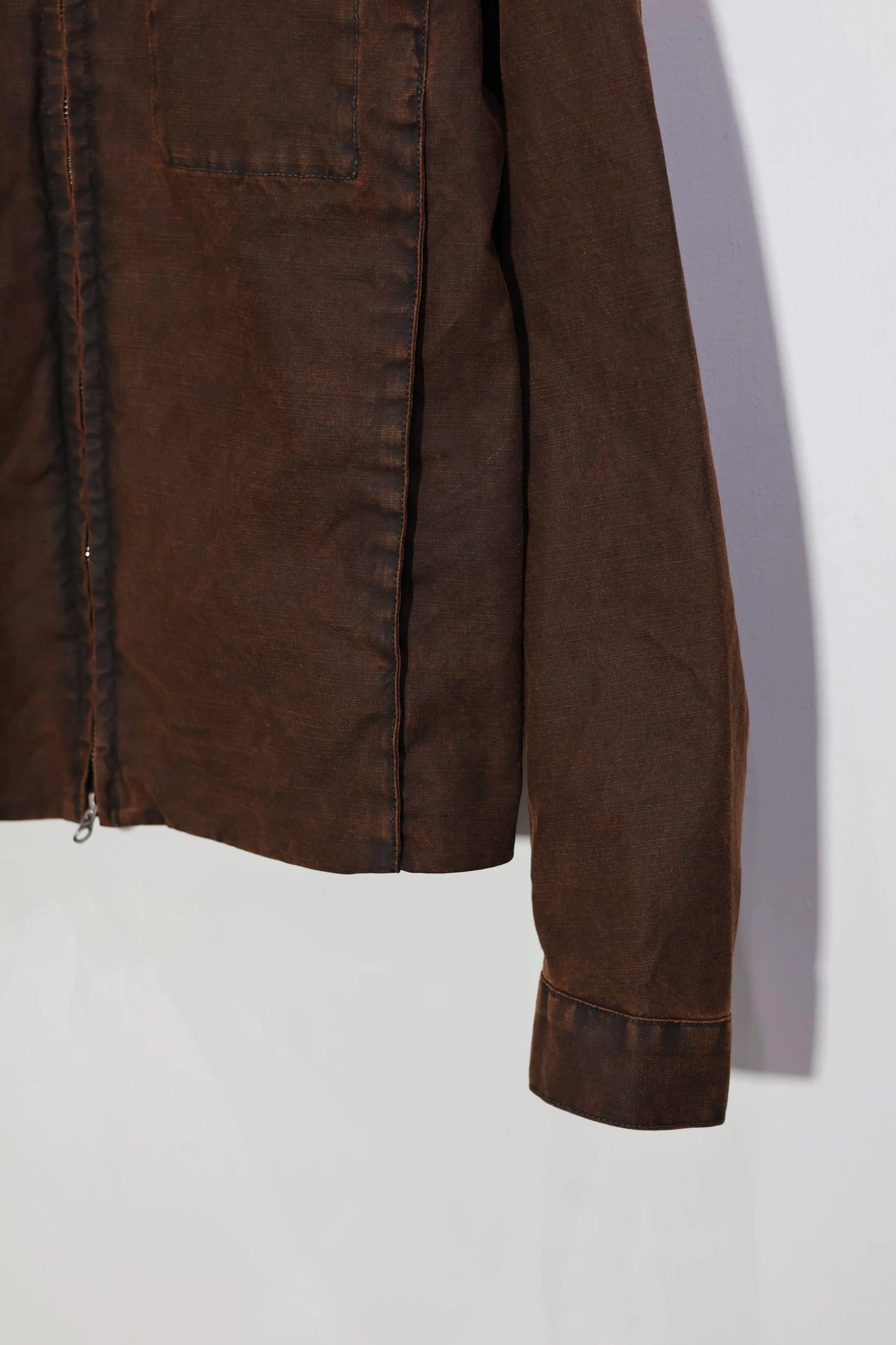 TANAKA - UTILITY JEAN JACKET - BROWN CANVAS