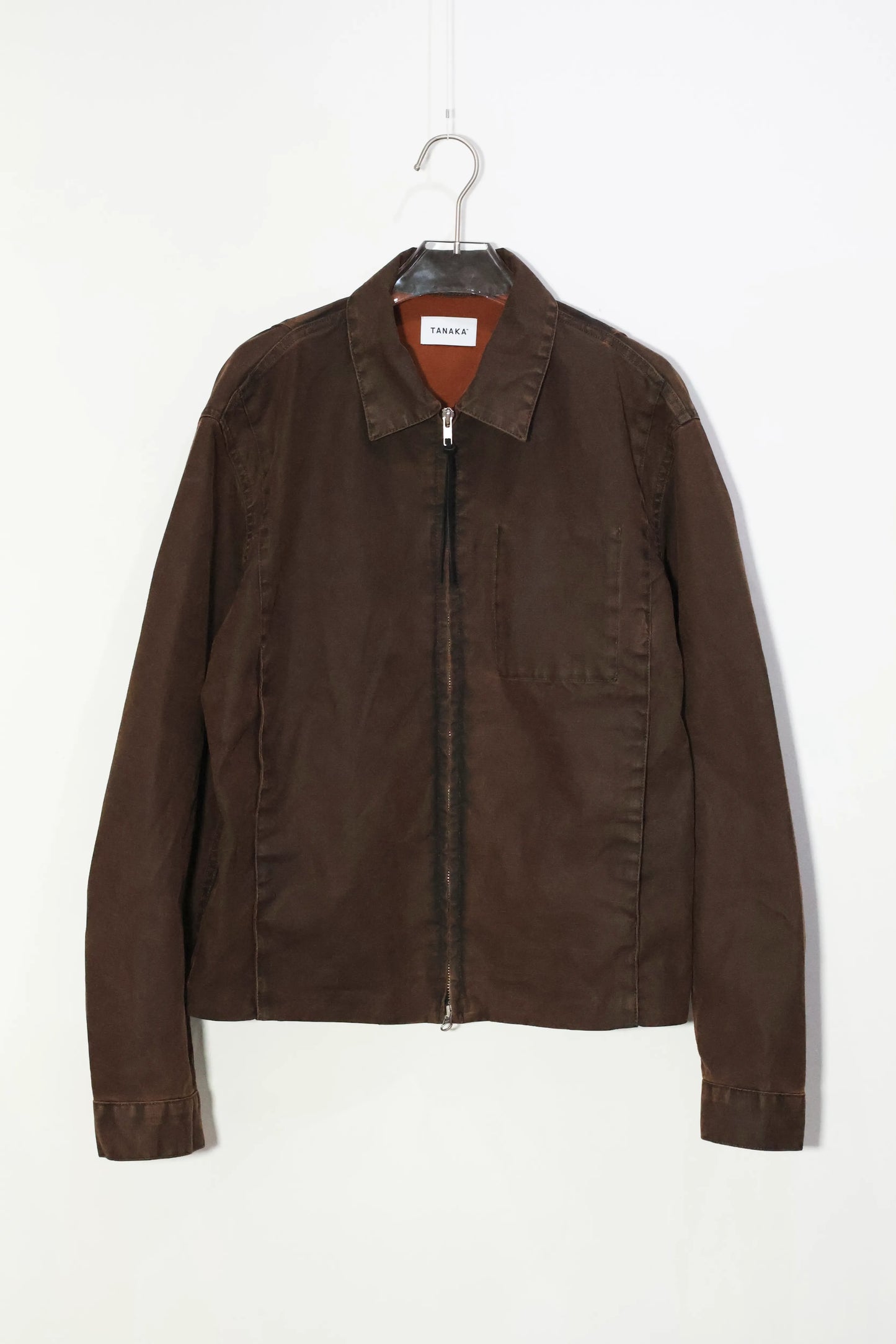 TANAKA - UTILITY JEAN JACKET - BROWN CANVAS