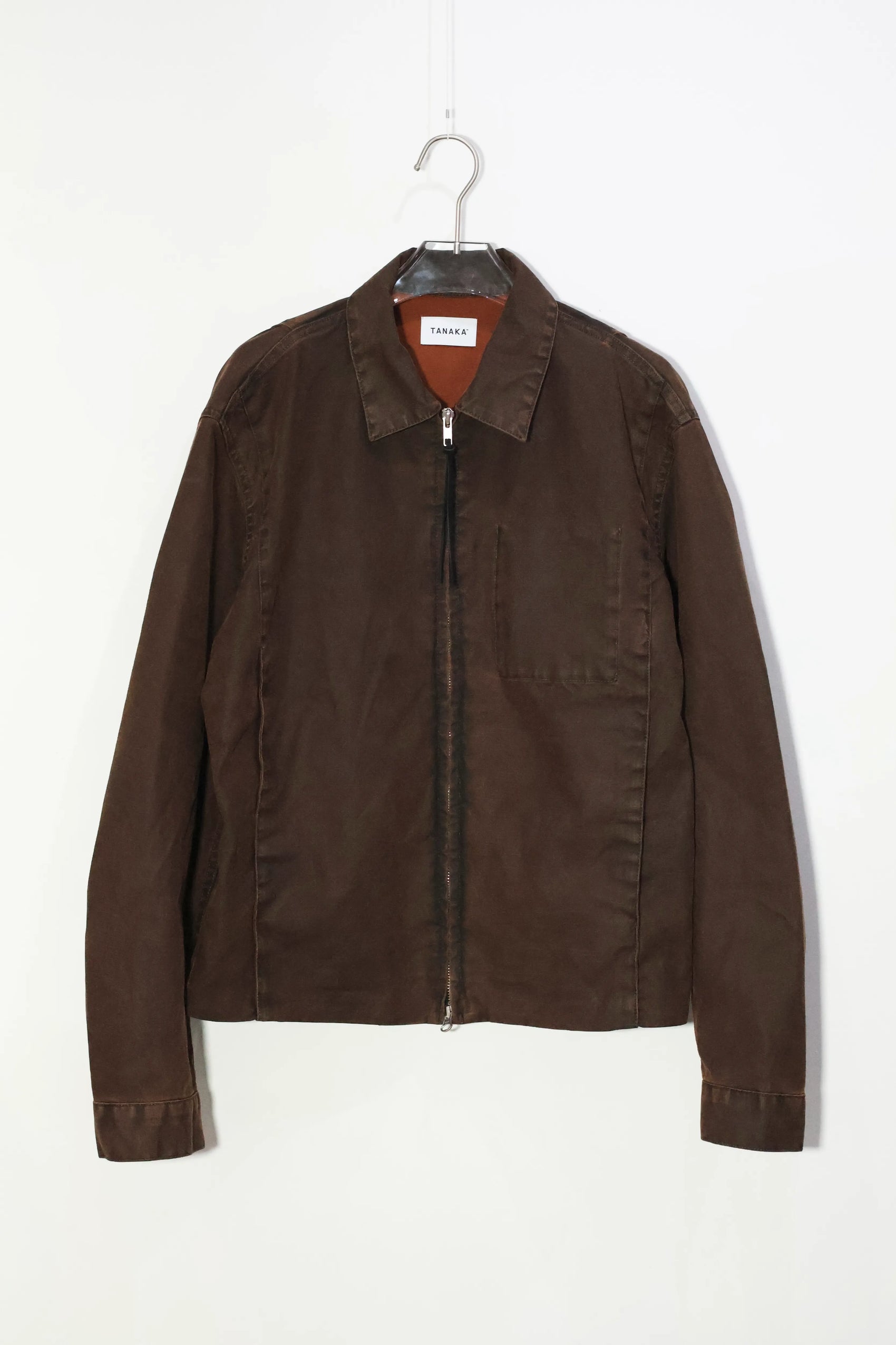TANAKA - UTILITY JEAN JACKET - BROWN CANVAS