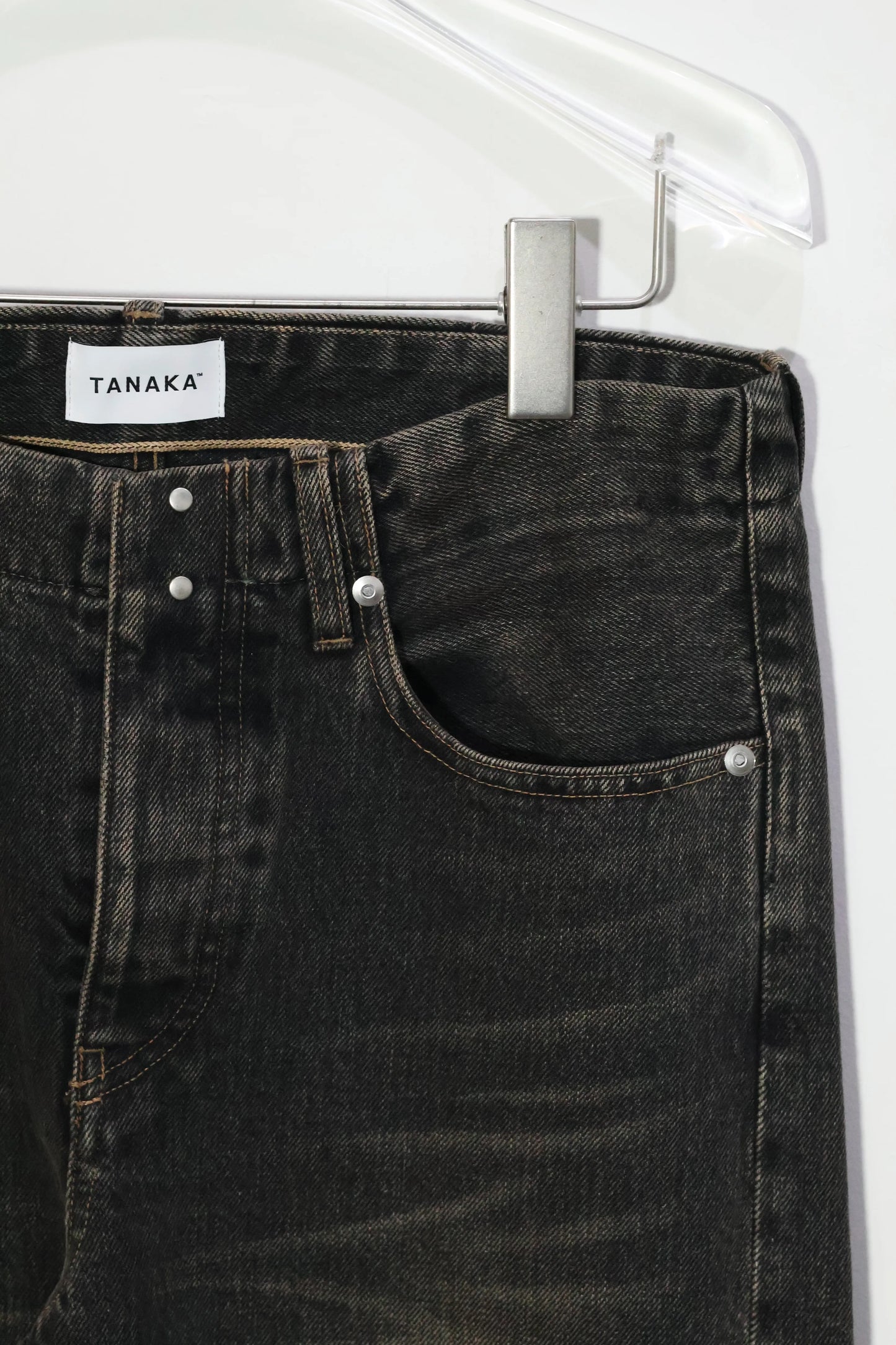 TANAKA - NEW CLASSIC JEAN TROUSERS - DUSTY BLACK