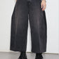 TANAKA - WIDE CROPPED JEANS - PINKY BLACK