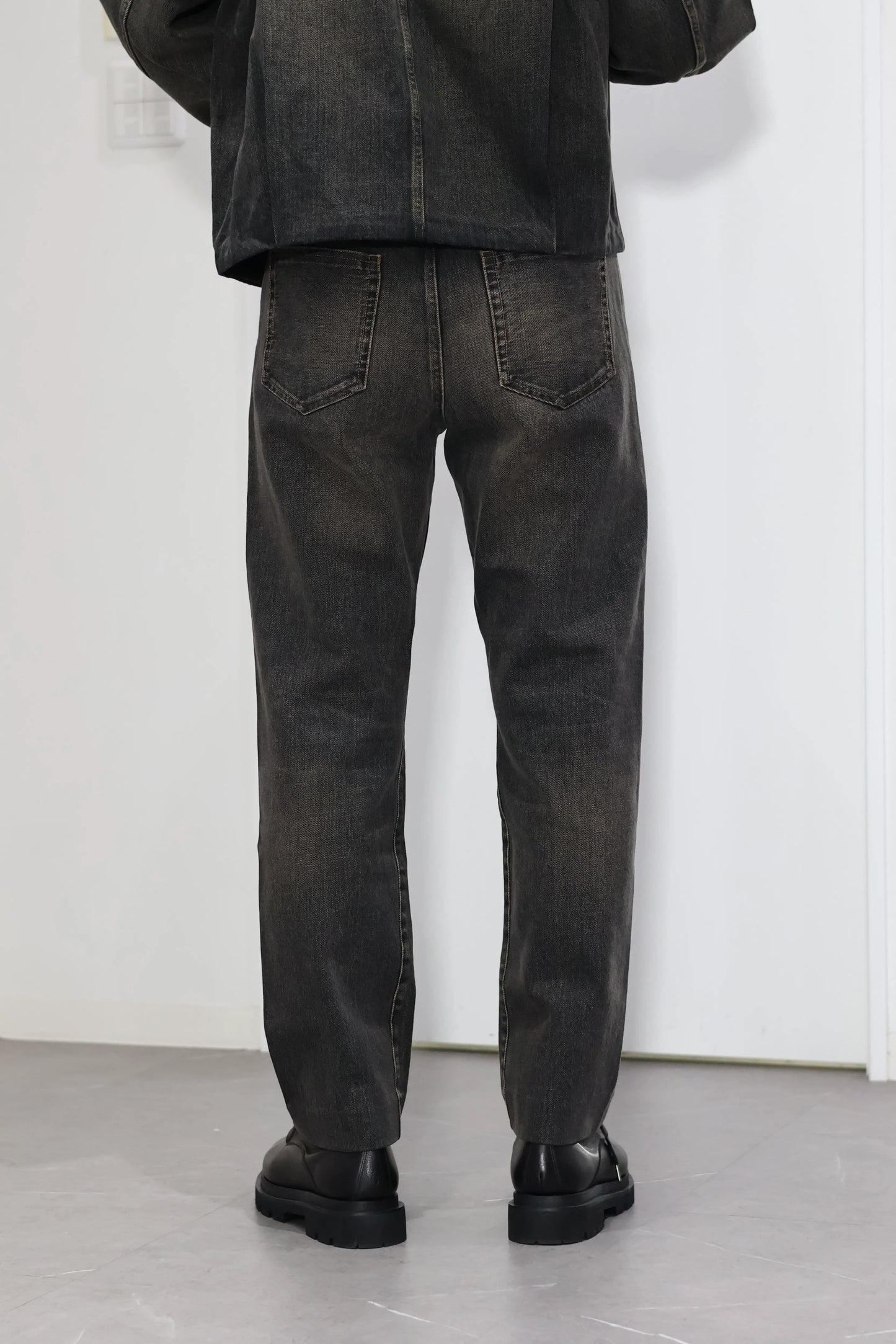 TANAKA - NEW CLASSIC JEAN TROUSERS - 黯淡黑
