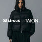 08sircus x TAION - Down detachable bomber - BLACK