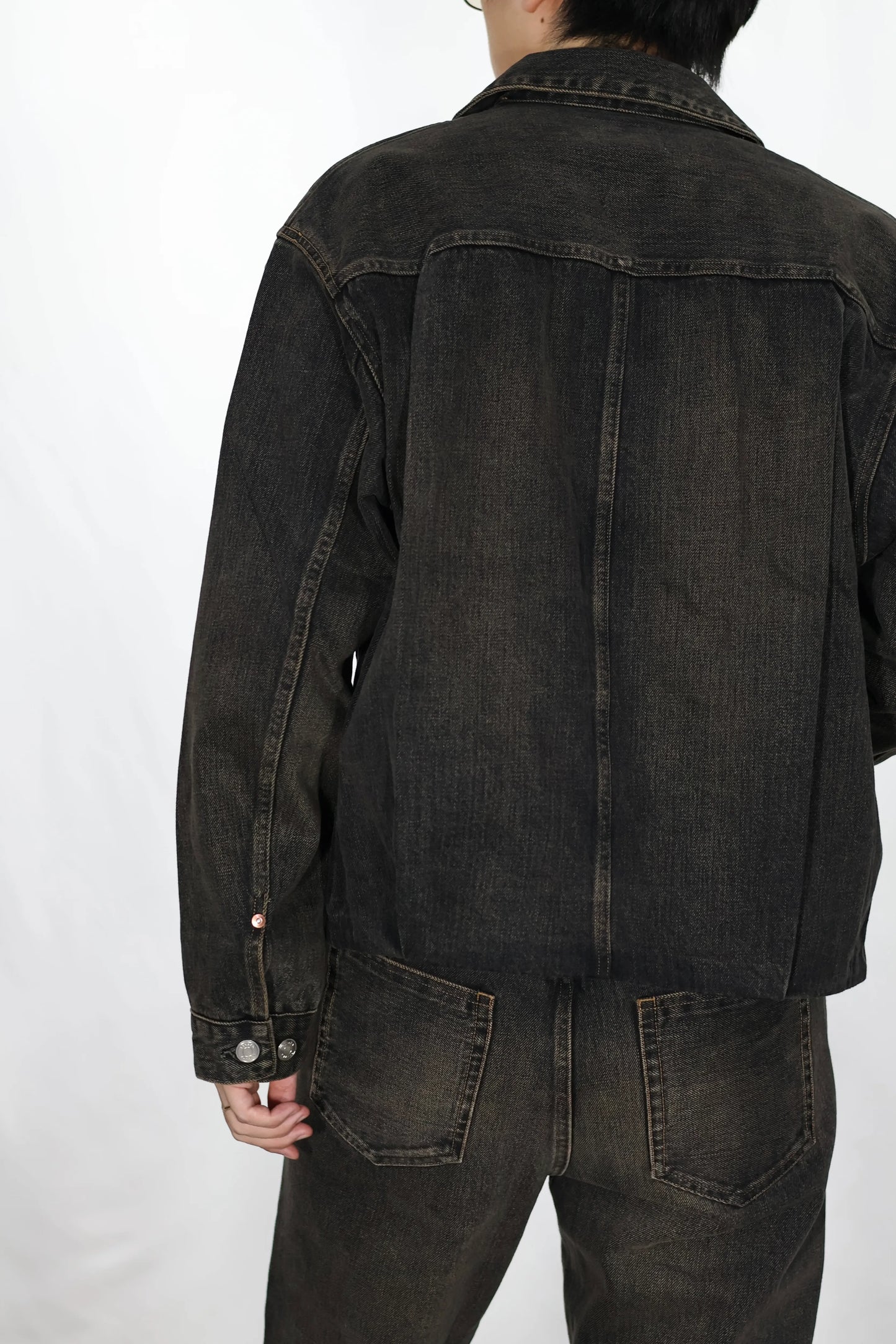 TANAKA - THE JEAN JACKET - DUSTY BLACK