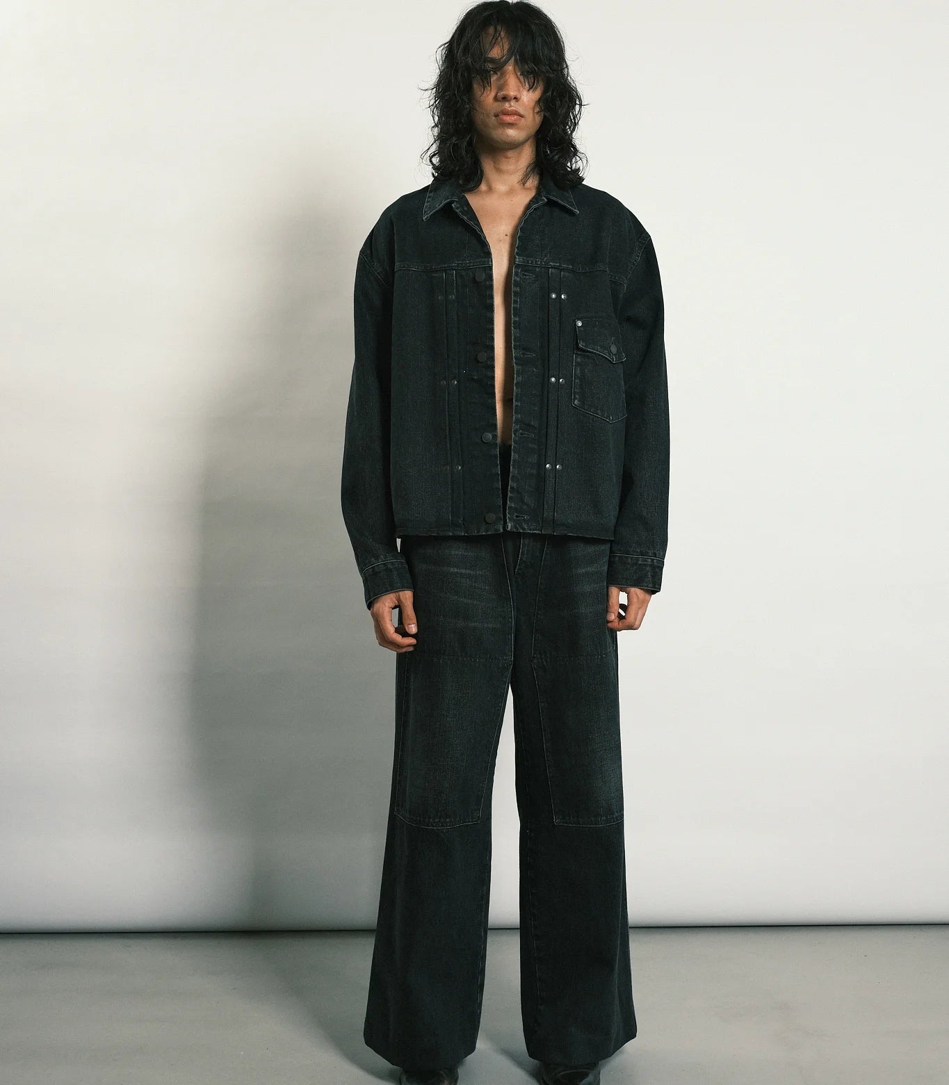 TANAKA - THE JEAN JACKET - BLACK – un TANAKA - THE JEAN JACKET - BLACK – un