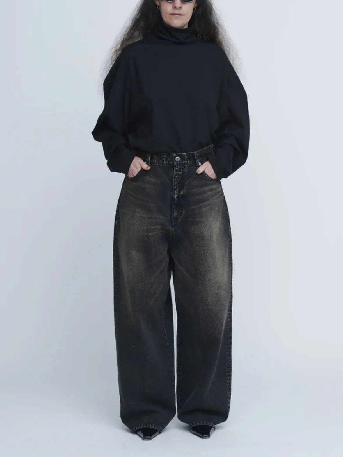 INSCRIRE - Baggy 5 Pocket - BLACK USED