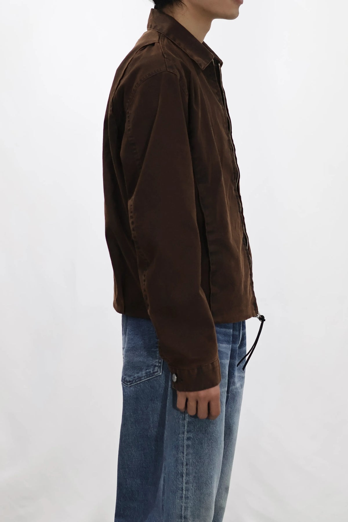 TANAKA - UTILITY JEAN JACKET - BROWN CANVAS