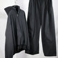 KANEMASA PHIL. - 36G Fine Sweat Draping Easy Pants - BLACK DYE