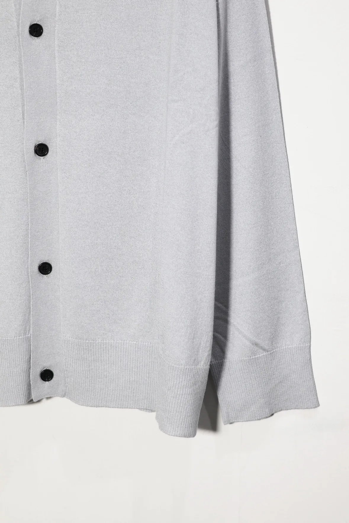 house of naked - SILK × CASHMERE CARDIGAN I - LIGHT GRAY