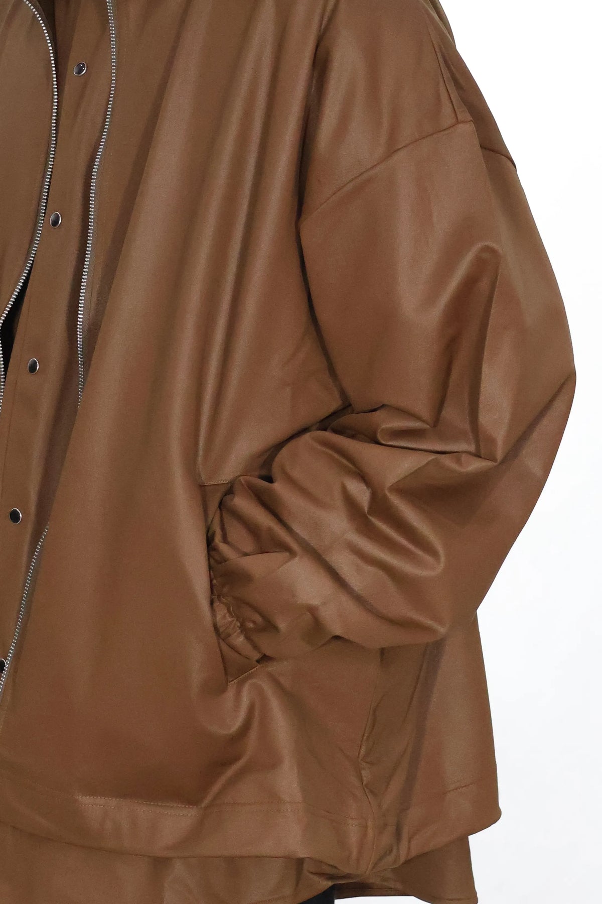 KANEMASA PHIL. - 36G ECONYL Embossed Blouson - BROWN