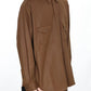 KANEMASA PHIL. - 36G ECONYL Embossed Ideal Shirt - BROWN