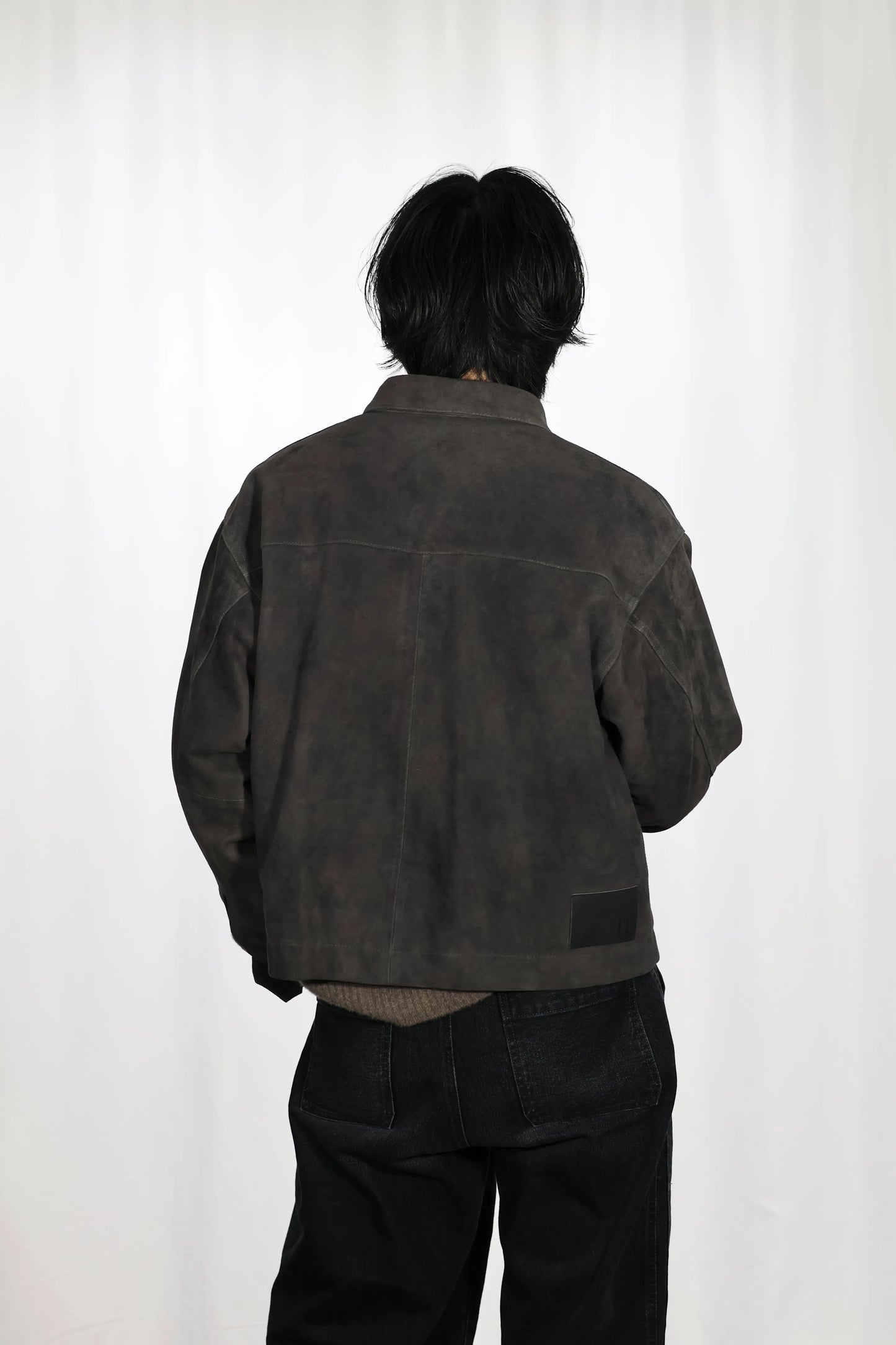 nakedgauge - GOAT SUEDE CPO JACKET - GRAY