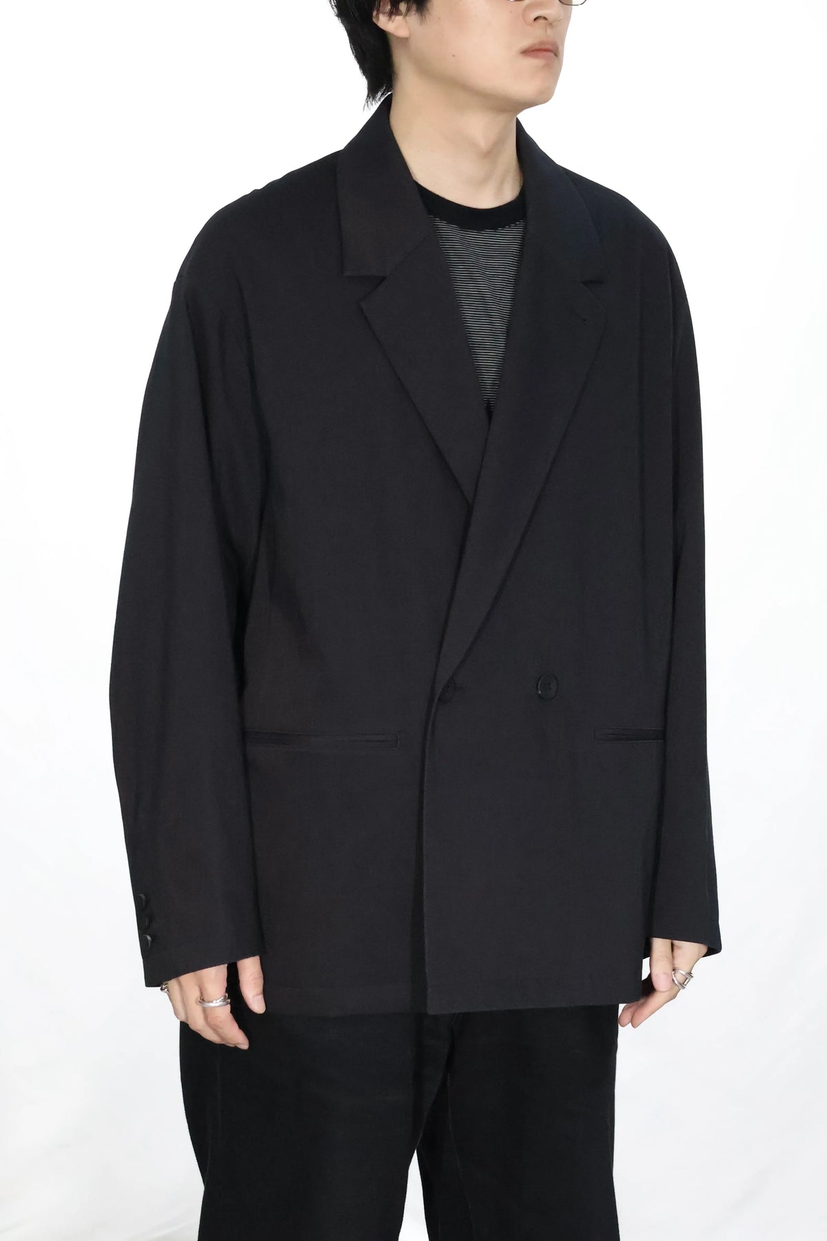 KANEMASA PHIL. - 46G Solaro Double Jacket - BLACK BROWN