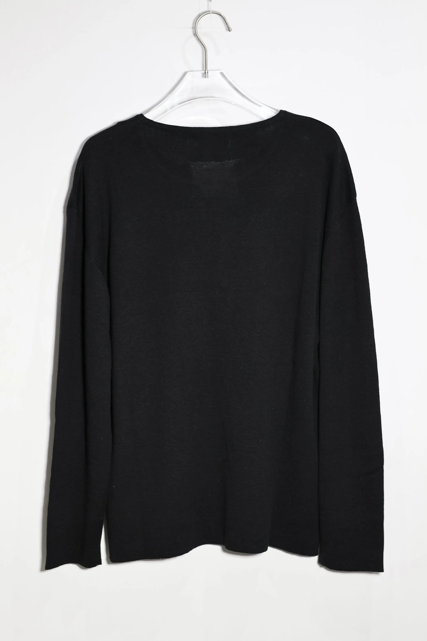 nakedgauge - KEY-NECK PULLOVER - BLACK
