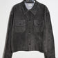 nakedgauge - GOAT SUEDE CPO JACKET - GRAY