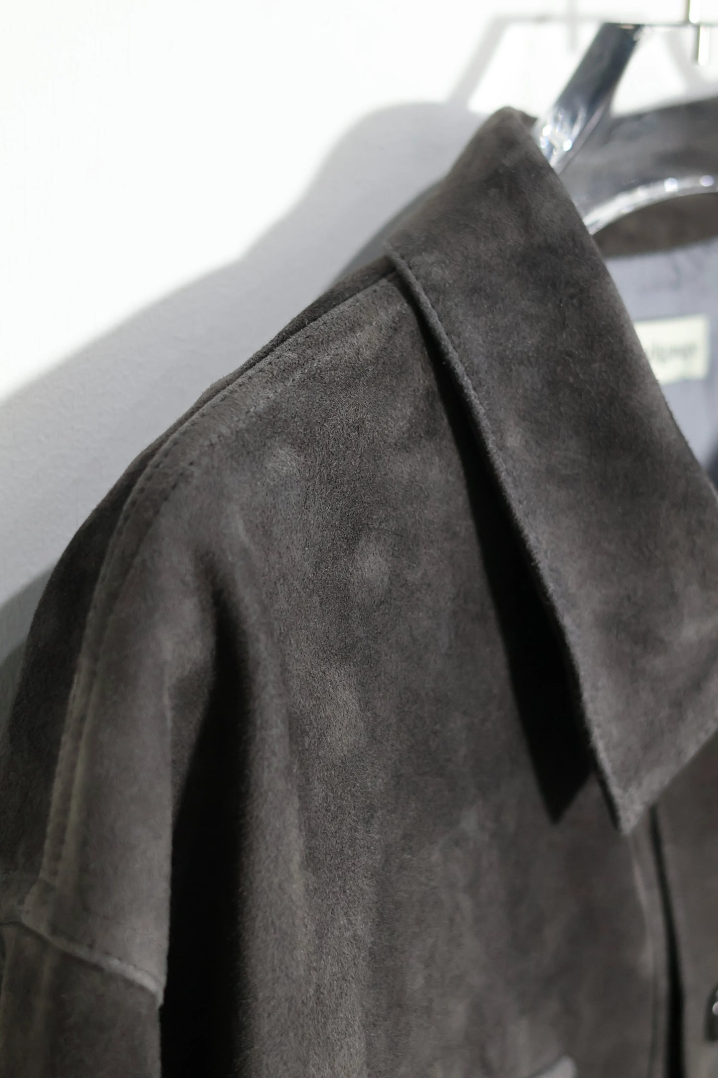 nakedgauge - GOAT SUEDE CPO JACKET - GRAY