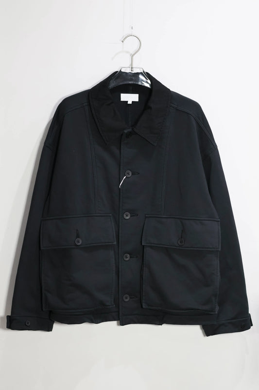 KANEMASA PHIL. - 36G Fine Sweat Work Jacket - BLACK DYE