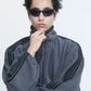 INSCRIRE - Fleece Loose Fit Track Jacket - DK.GREY