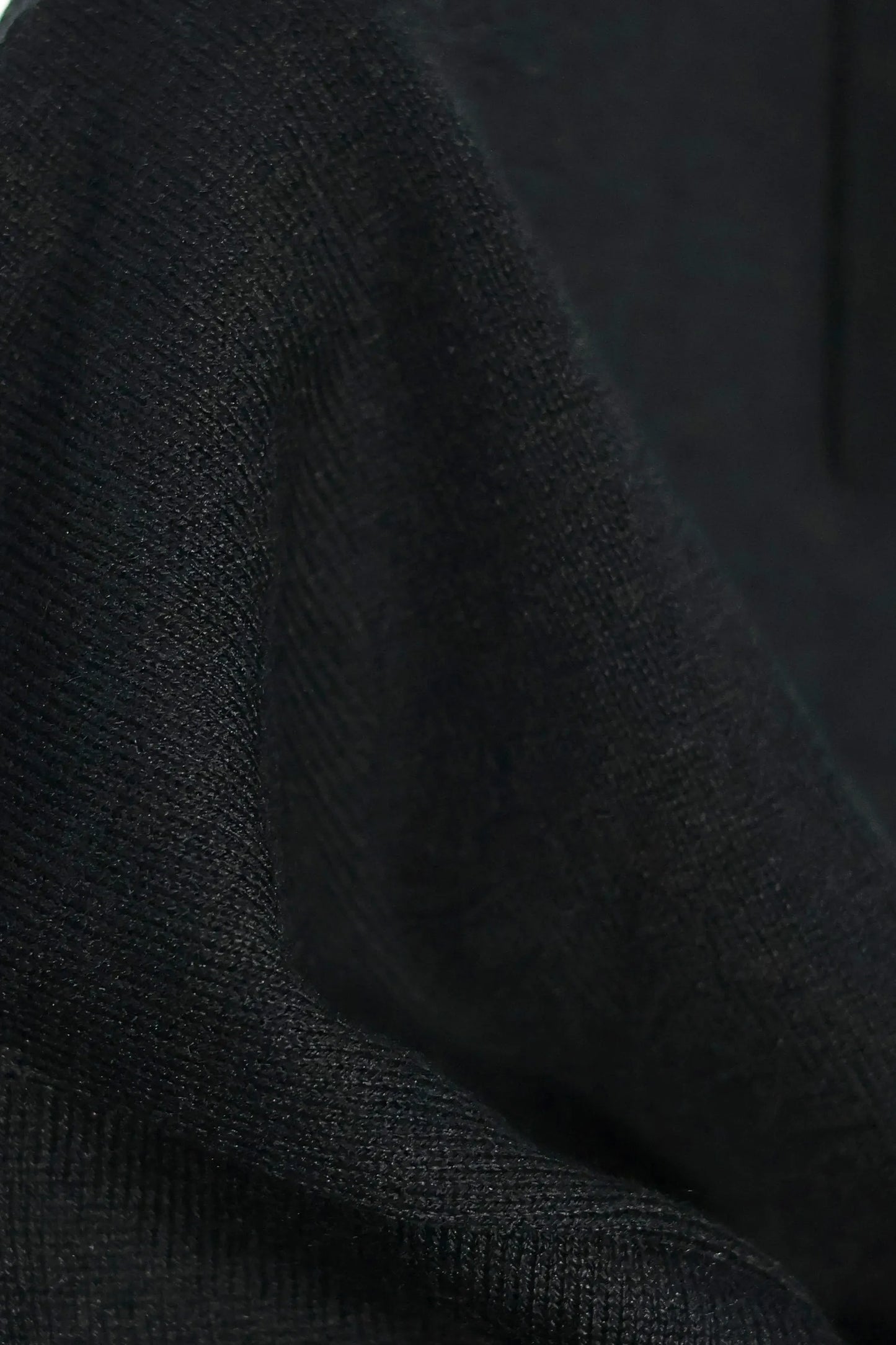 house of naked - SILK × CASHMERE 80POLO SS - BLACK