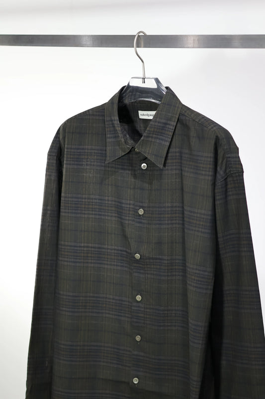 nakedgauge - MADRAS CHECK SHIRT LS - YELLOW CHECK