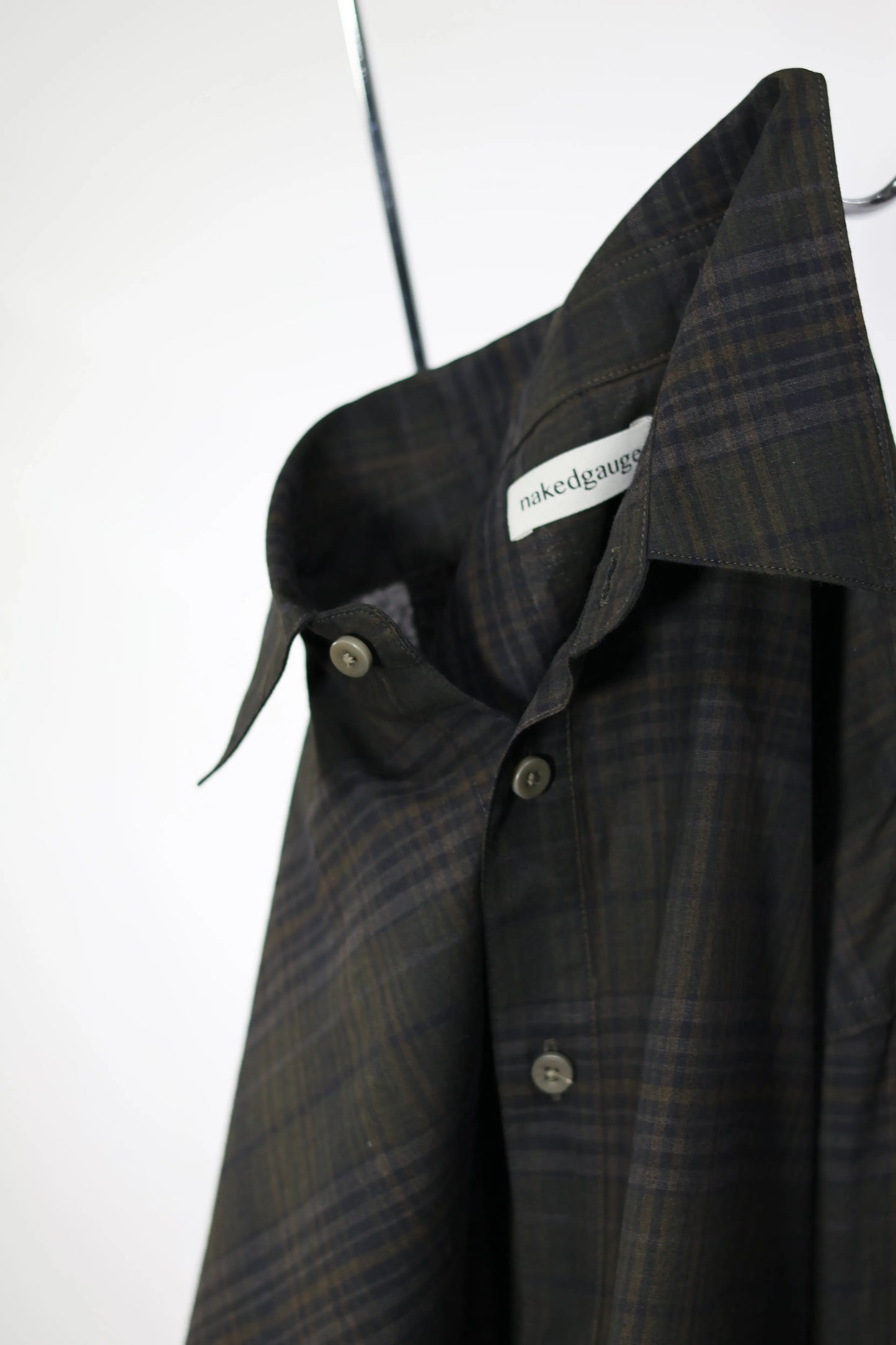 nakedgauge - MADRAS CHECK SHIRT LS - YELLOW CHECK