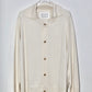 house of naked - SILK × CASHMERE CARDIGAN I - RAW WHITE