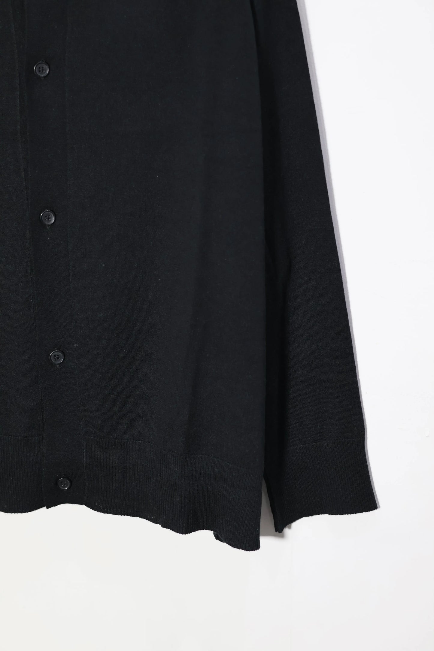 house of naked - SILK × CASHMERE CARDIGAN I - BLACK