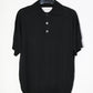 house of naked - SILK × CASHMERE 80POLO SS - BLACK