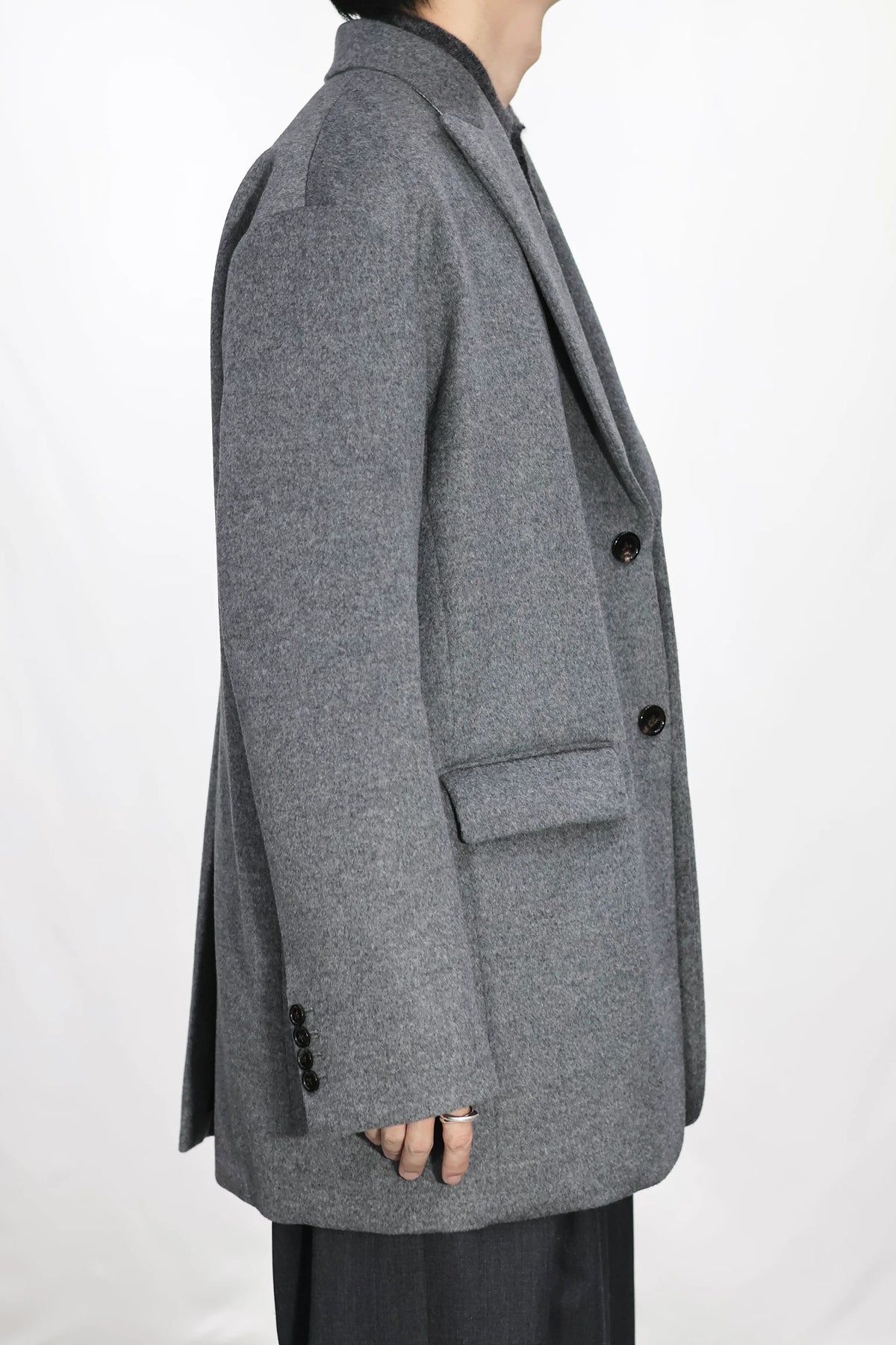 INSCRIRE - Cashmere Over Jacket - GREY