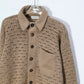 nakedgauge - HAND KNITTING MESH SHIRT - GREIGE