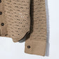 nakedgauge - HAND KNITTING MESH SHIRT - GREIGE