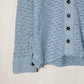 nakedgauge - HAND KNITTING MESH SHIRT - STEEL BLUE