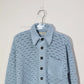 nakedgauge - HAND KNITTING MESH SHIRT - STEEL BLUE