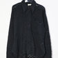nakedgauge - HAND KNITTING MESH SHIRT - BLACK
