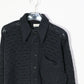 nakedgauge - HAND KNITTING MESH SHIRT - BLACK