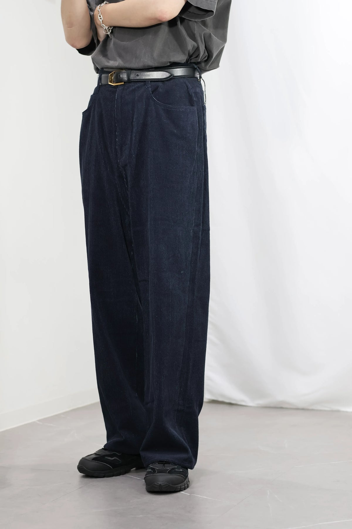 nakedgauge - INDIGO CORDUROY ASHLEY PANTS - INDIGO