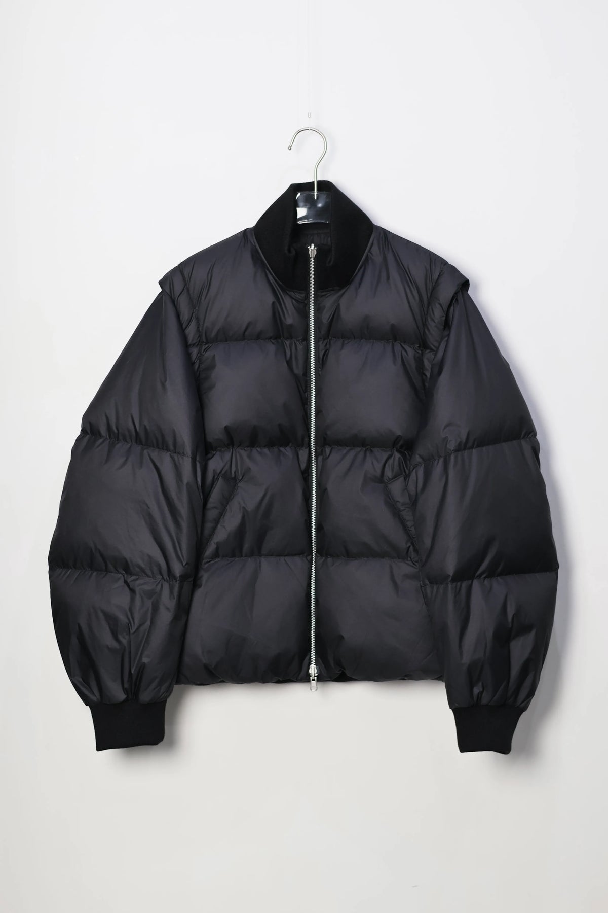 08sircus x TAION - Down detachable bomber - BLACK