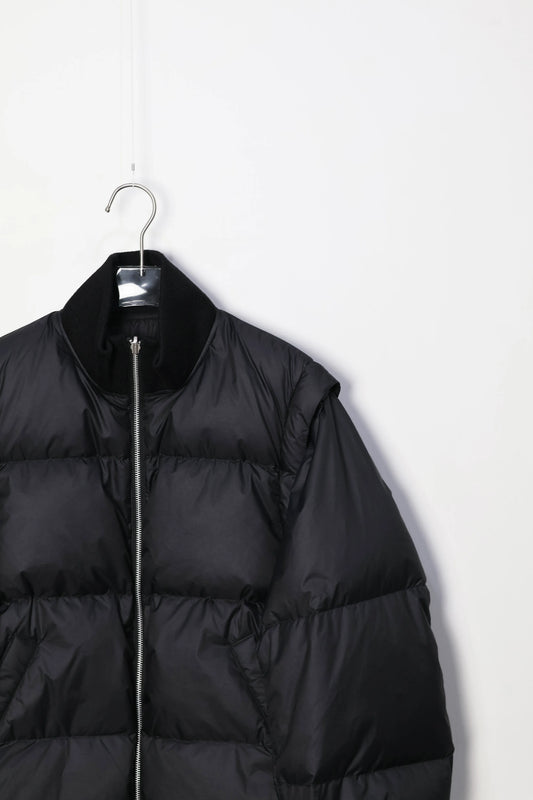 08sircus x TAION - Down detachable bomber - BLACK